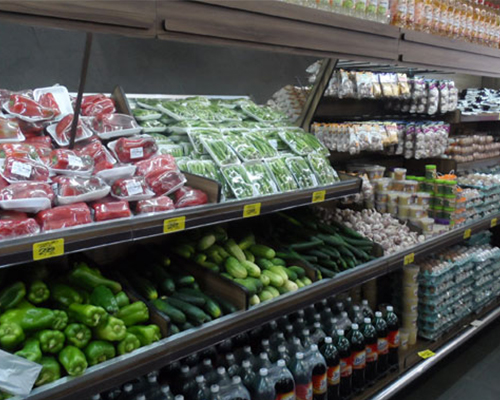 Expositor refrigerado para hortifruti